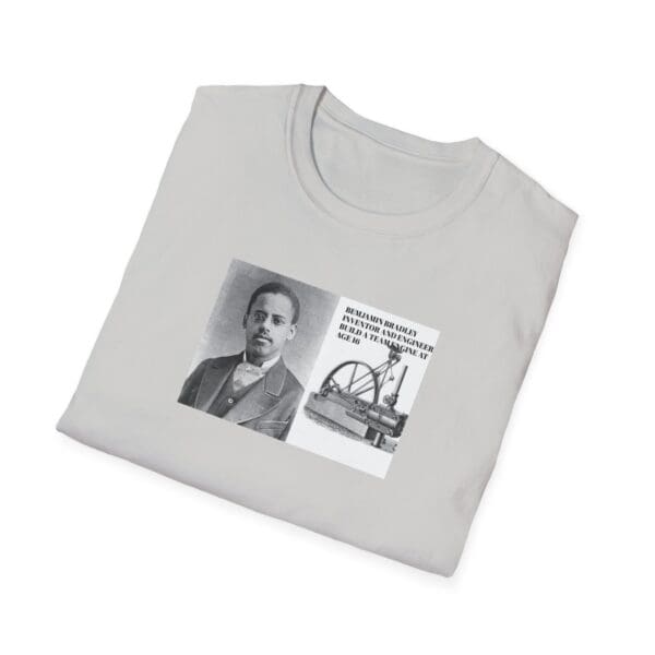 Unisex Softstyle T-Shirt "Benjamin Bradley: Steam Power, Genius, and Resilience." - Image 12