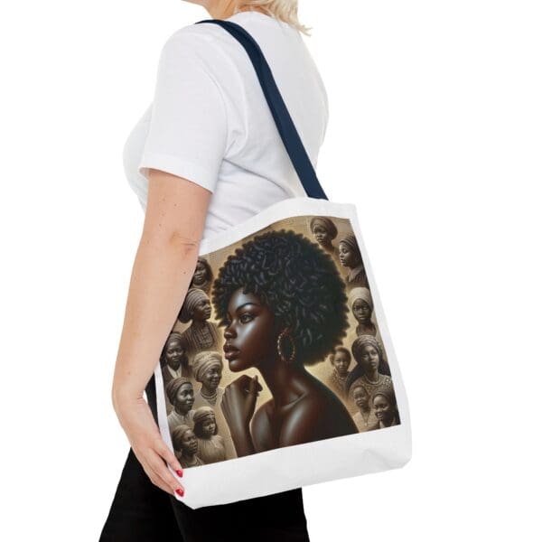 Tote Bag (AOP) "A gaze unbroken. A legacy unshaken." - Image 56