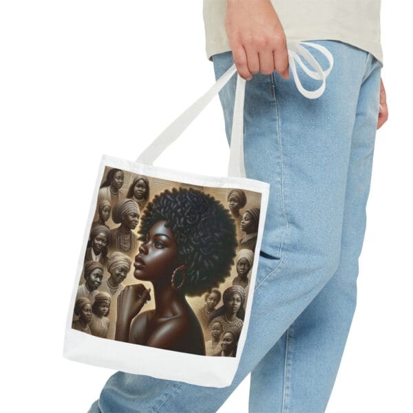 Tote Bag (AOP) "A gaze unbroken. A legacy unshaken." - Image 27