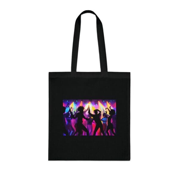 Organic Canvas Tote Bag Vibrant Nightlife Celebration" Canvas Bag - Image 19