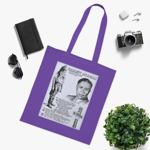 Cotton Canvas Tote Bag "Signal for Change – Carry Garrett Morgan’s Legacy" - Image 24