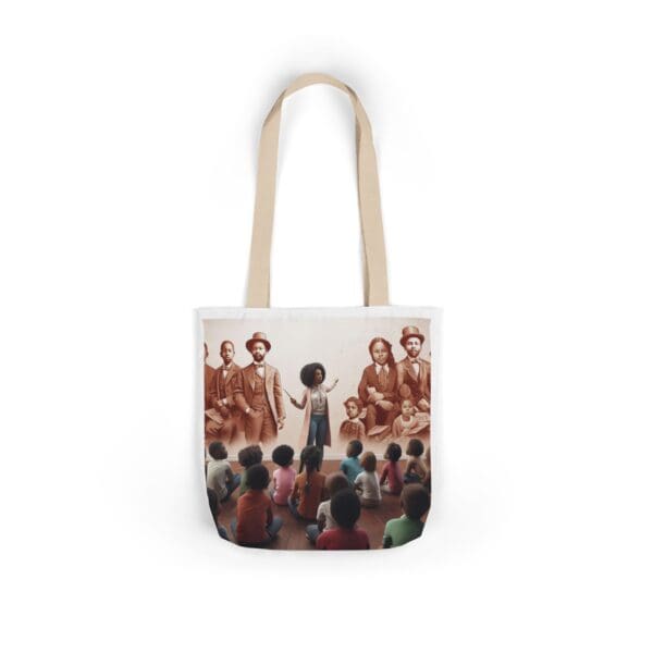 Natural Tote Bag "Pointed toward history, carried into the future." - Image 2