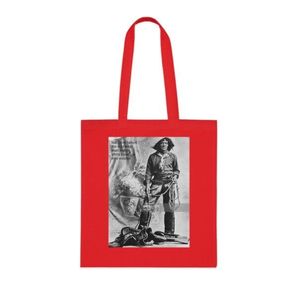 Cotton Canvas Tote Bag "Ride with Legacy – Carry Nat Love’s Spirit" - Image 25