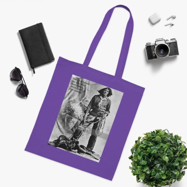 Cotton Canvas Tote Bag "Ride with Legacy – Carry Nat Love’s Spirit" - Image 24