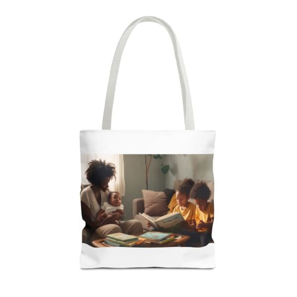 Tote Bag (AOP) “She Holds the Future. They Read the Past.” - Image 29