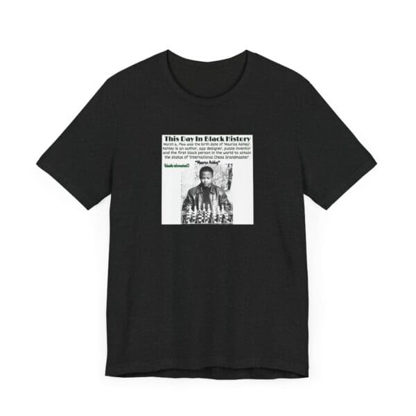 Unisex Jersey Short Sleeve Tee "Honoring Maurice Ashley—Where Genius Meets the Board." - Image 23