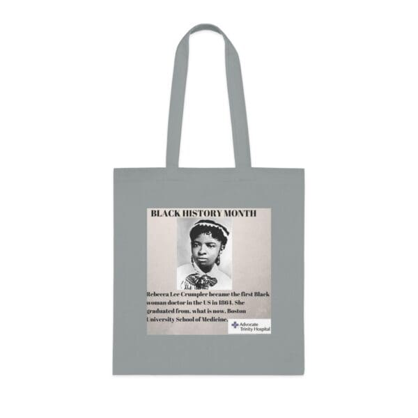 Cotton Canvas Tote Bag "Heal History – Carry Rebecca Lee Crumpler’s Legacy" - Image 4