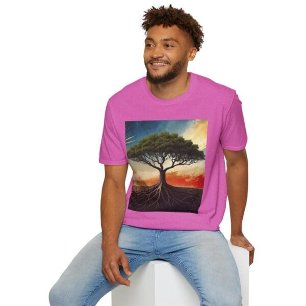 Unisex Softstyle T-Shirt with Inspirational Tree Design - Nature Lover Gift - Image 85