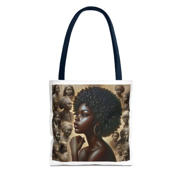 Tote Bag (AOP) "A gaze unbroken. A legacy unshaken." - Image 49