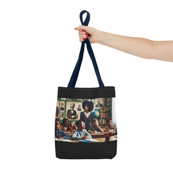 Tote Bag (AOP) "From pencil to paper, history finds its voice." - Image 27