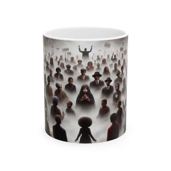 Ceramic Mug, (11oz, 15oz) "Through the Mist, We Rise"