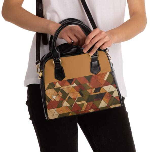 Trendy Geometric Shoulder Handbag - Stylish Everyday Tote Bag for Fashion Lovers "Carry Art. Carry Confidence." - Image 4