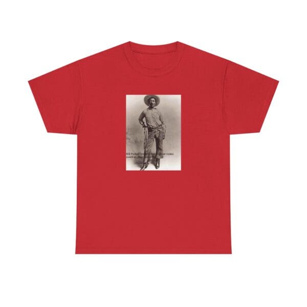 Unisex Heavy Cotton Tee "Bill Pickett: The Bulldogging Legend Lives On." - Image 45