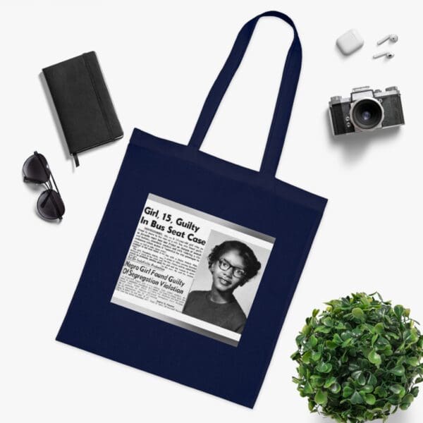 Cotton Canvas Tote Bag "Stand Strong, Stand Proud – Carry Claudette Colvin’s Courage" - Image 18