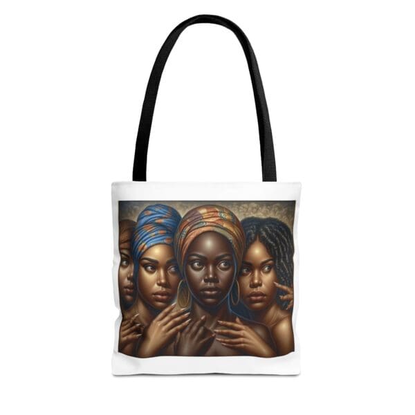 Tote Bag (AOP) “Their Gaze Holds History. Their Presence Builds Futures.”