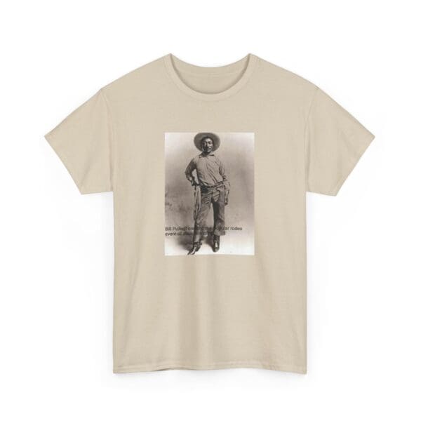 Unisex Heavy Cotton Tee "Bill Pickett: The Bulldogging Legend Lives On." - Image 11