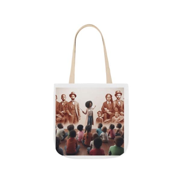 Natural Tote Bag "Pointed toward history, carried into the future." - Image 21