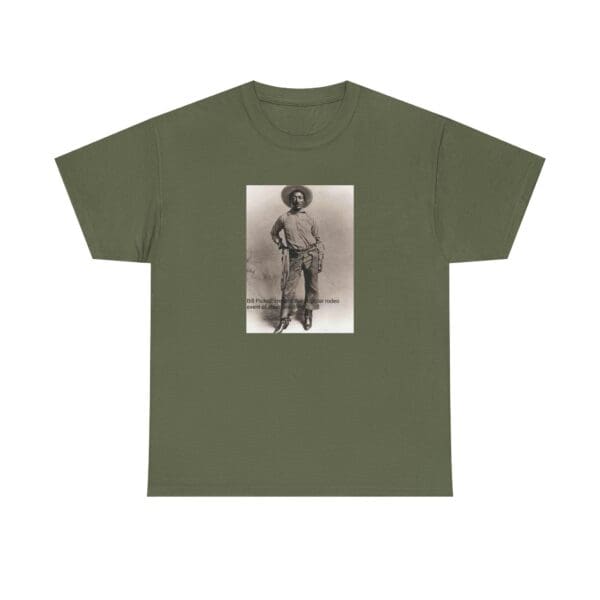 Unisex Heavy Cotton Tee "Bill Pickett: The Bulldogging Legend Lives On." - Image 25