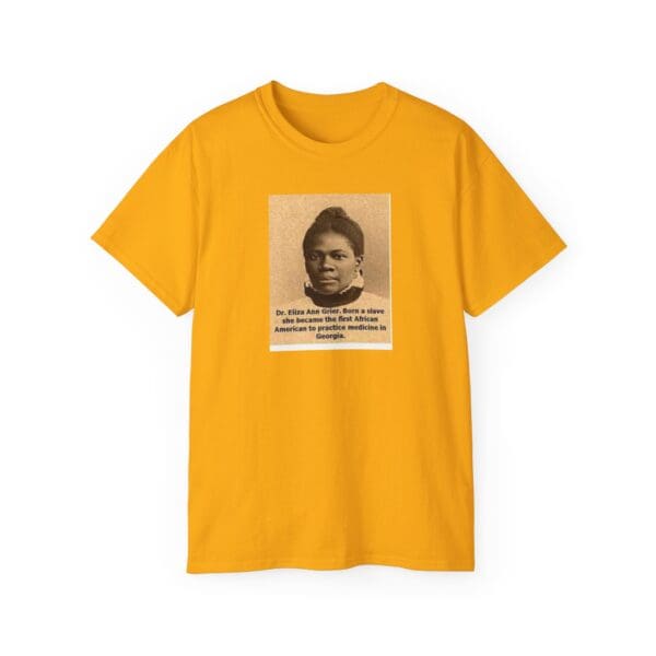Unisex Ultra Cotton Tee "Dr. Eliza Ann Grier: From Cotton Fields to Medical Excellence." - Image 9