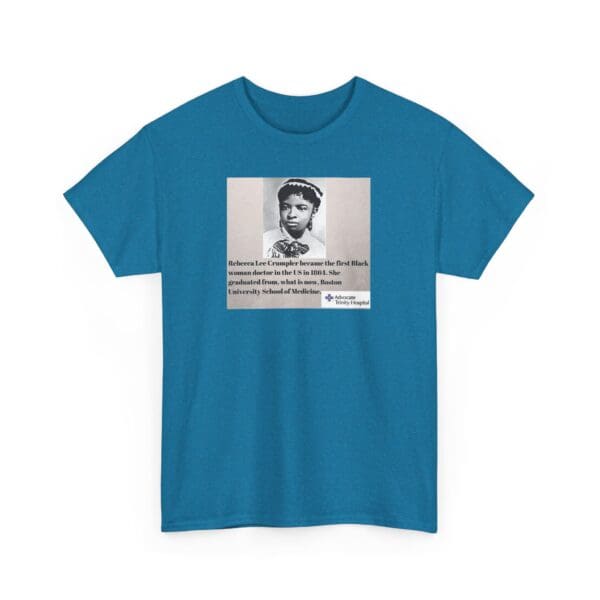 Unisex Heavy Cotton Tee "Rebecca Lee Crumpler: First Black Woman Doctor, Forever a Trailblazer." - Image 35