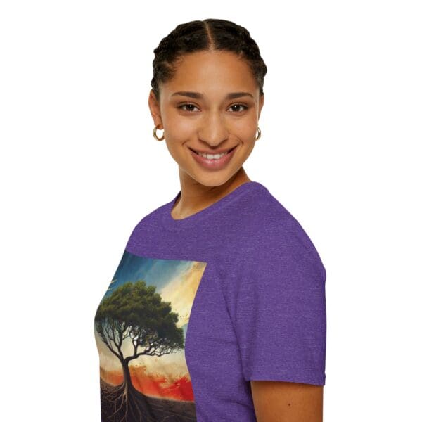 Unisex Softstyle T-Shirt with Inspirational Tree Design - Nature Lover Gift - Image 66