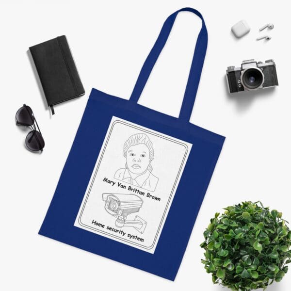 Cotton Canvas Tote Bag "Invent the Future – Wear the Legacy of Marie Van Brittan Brown" - Image 15