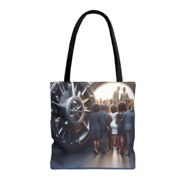 Tote Bag (AOP) "The vault opens. The stories remain." - Image 5