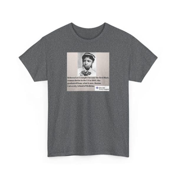 Unisex Heavy Cotton Tee "Rebecca Lee Crumpler: First Black Woman Doctor, Forever a Trailblazer." - Image 31
