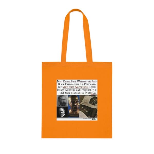 Cotton Canvas Tote Bag Heart of a Pioneer—Carry the Legacy of Daniel Hale Williams” - Image 7