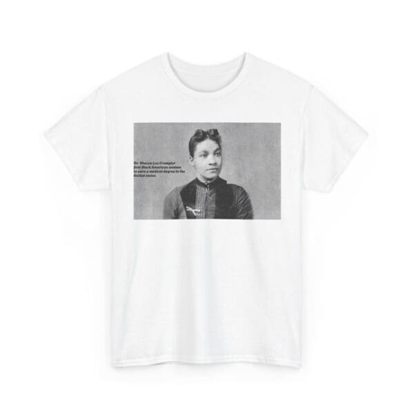 Unisex Heavy Cotton Tee "Dr. Rebecca Lee Crumpler: First Black Woman Doctor in the U.S." - Image 3