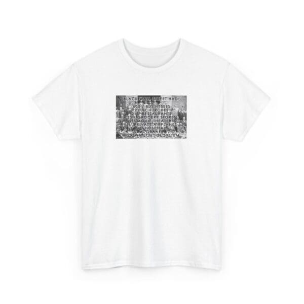 Unisex Heavy Cotton Tee "Black Wall Street: Built on Strength, Burned in Hate, Rising Again." - Image 3