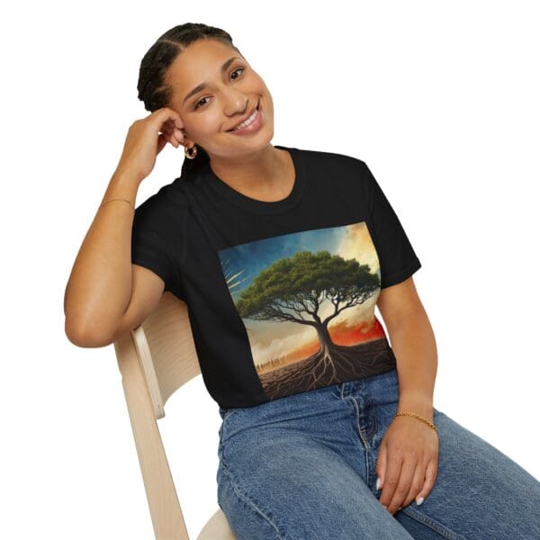 Unisex Softstyle T-Shirt with Inspirational Tree Design - Nature Lover Gift - Image 14