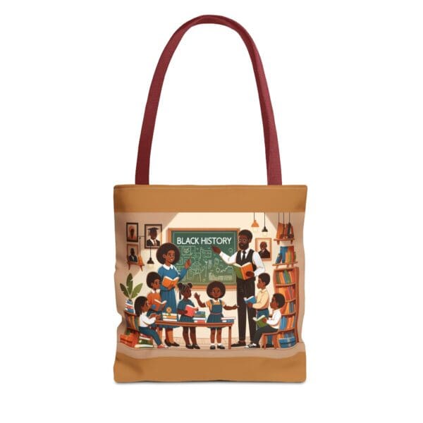 Tote Bag (AOP) "Lessons etched in chalk. Stories carried forward." - Image 7