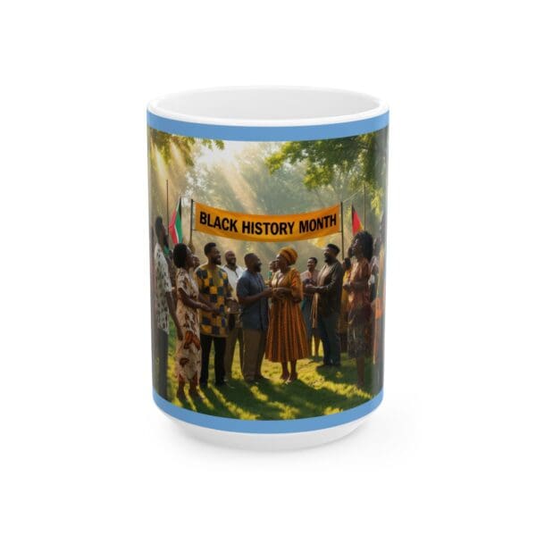 Ceramic Mug, (11oz, 15oz) A Banner of Pride, A March for Change" - Image 5