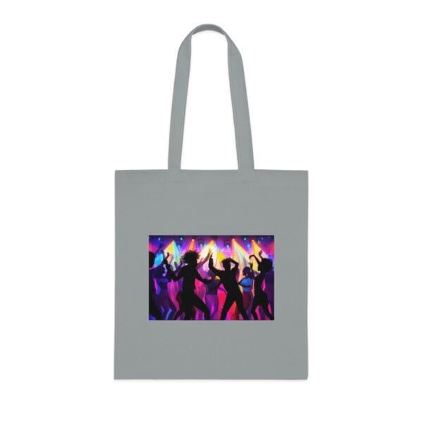Organic Canvas Tote Bag Vibrant Nightlife Celebration" Canvas Bag - Image 4