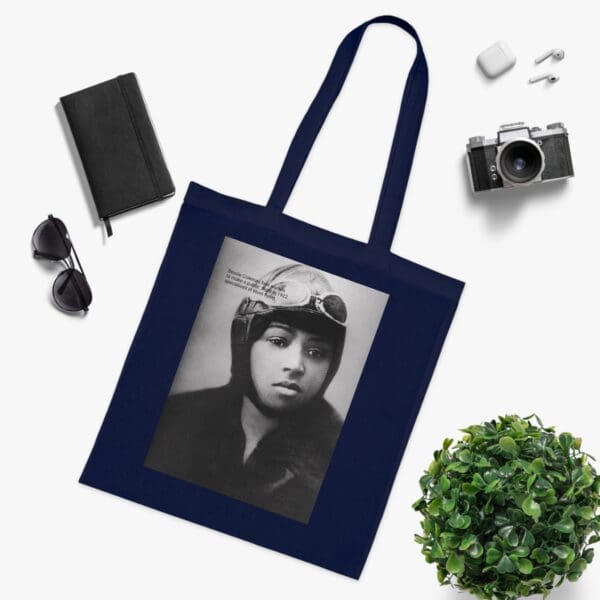 Cotton Canvas Tote Bag "Soar Boldly – Carry the Legacy of Bessie Coleman" - Image 18