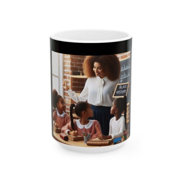 Ceramic Mug, (11oz, 15oz) "From the Classroom to Your Cup—A Story Worth Sharing." - Image 5