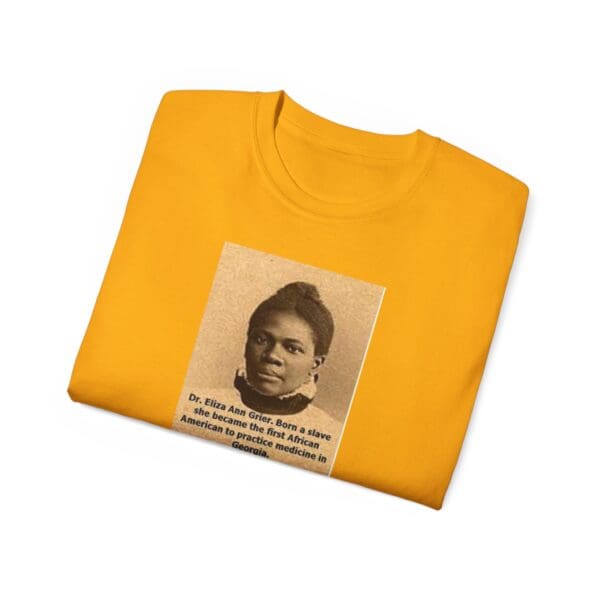 Unisex Ultra Cotton Tee "Dr. Eliza Ann Grier: From Cotton Fields to Medical Excellence." - Image 12