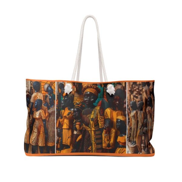 Cultural Heritage Weekender Bag - Vibrant Travel Tote for Adventurers "Because Your Journey Deserves Meaning."