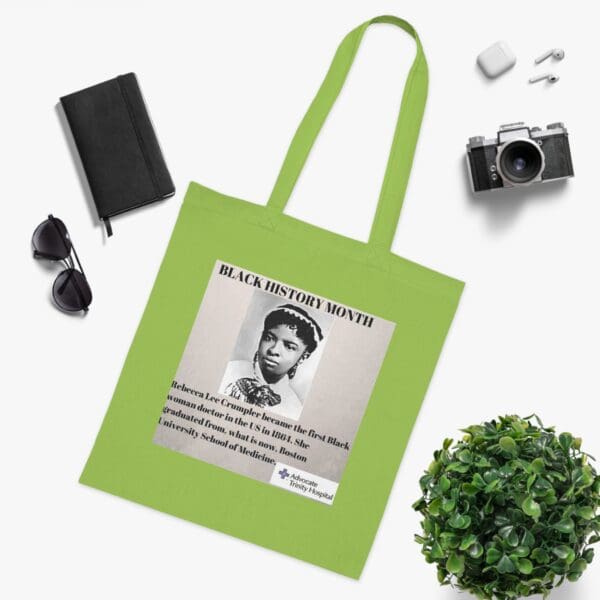 Cotton Canvas Tote Bag "Heal History – Carry Rebecca Lee Crumpler’s Legacy" - Image 12