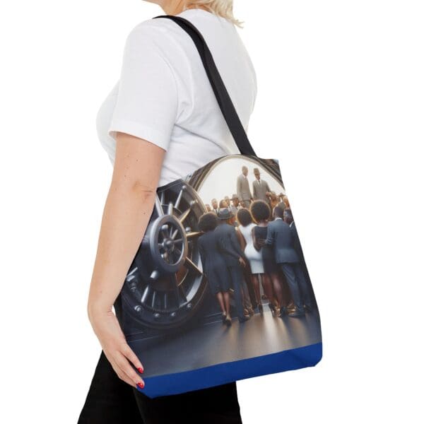 Tote Bag (AOP) "The vault opens. The stories remain." - Image 8