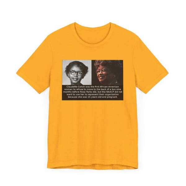 Unisex Jersey Short Sleeve Tee "Before Rosa Parks, There Was Claudette Colvin" - Image 23