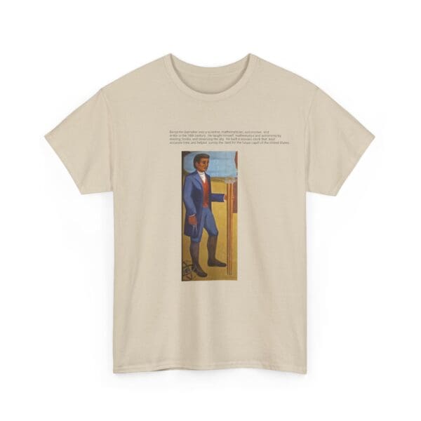 Unisex Heavy Cotton Tee "Benjamin Banneker: Mathematician, Astronomer, Trailblazer." - Image 11