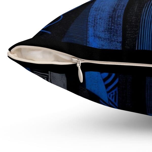 Modern Abstract Blue Pattern Pillow - Stylish Home Decor "Art Meets Comfort in Every Thread." - Image 9