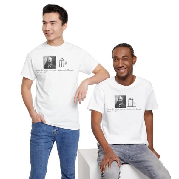 Unisex Heavy Cotton Tee "Alexander Miles: Elevating Innovation, One Step at a Time." - Image 9