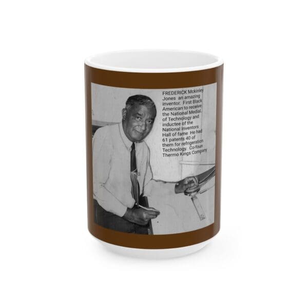 Ceramic Mug 11oz 15oz "Keeping the Future Cool—Thanks to Frederick McKinley Jones. - Image 5