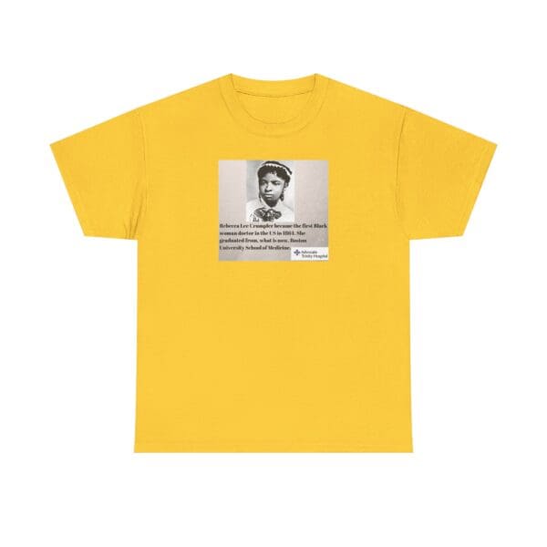 Unisex Heavy Cotton Tee "Rebecca Lee Crumpler: First Black Woman Doctor, Forever a Trailblazer." - Image 25