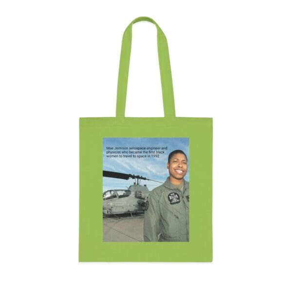 Cotton Canvas Tote Bag "Dream. Dare. Discover — Carry the Legacy of Mae Jemison" - Image 13