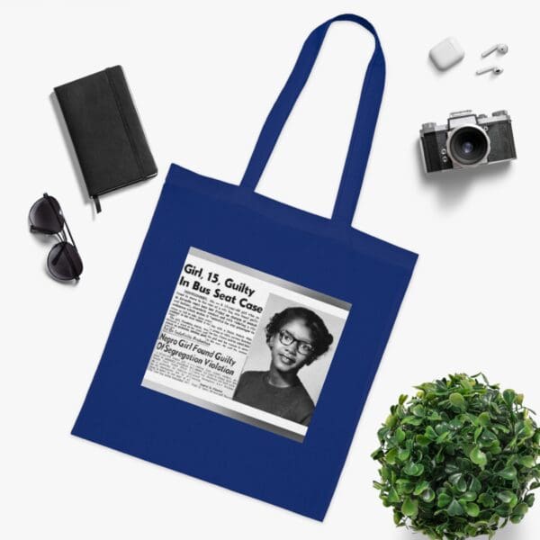 Cotton Canvas Tote Bag "Stand Strong, Stand Proud – Carry Claudette Colvin’s Courage" - Image 15