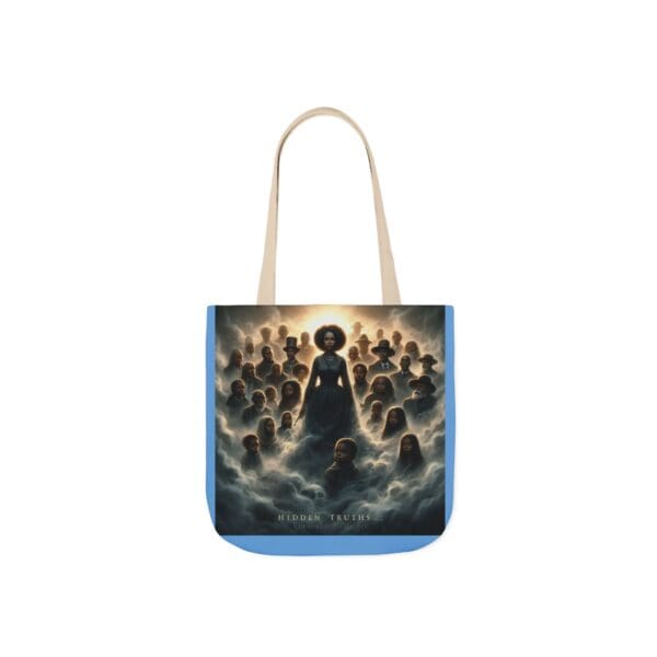 Tote Bag (AOP) "Echoes in the Mist. Strength in Hand.